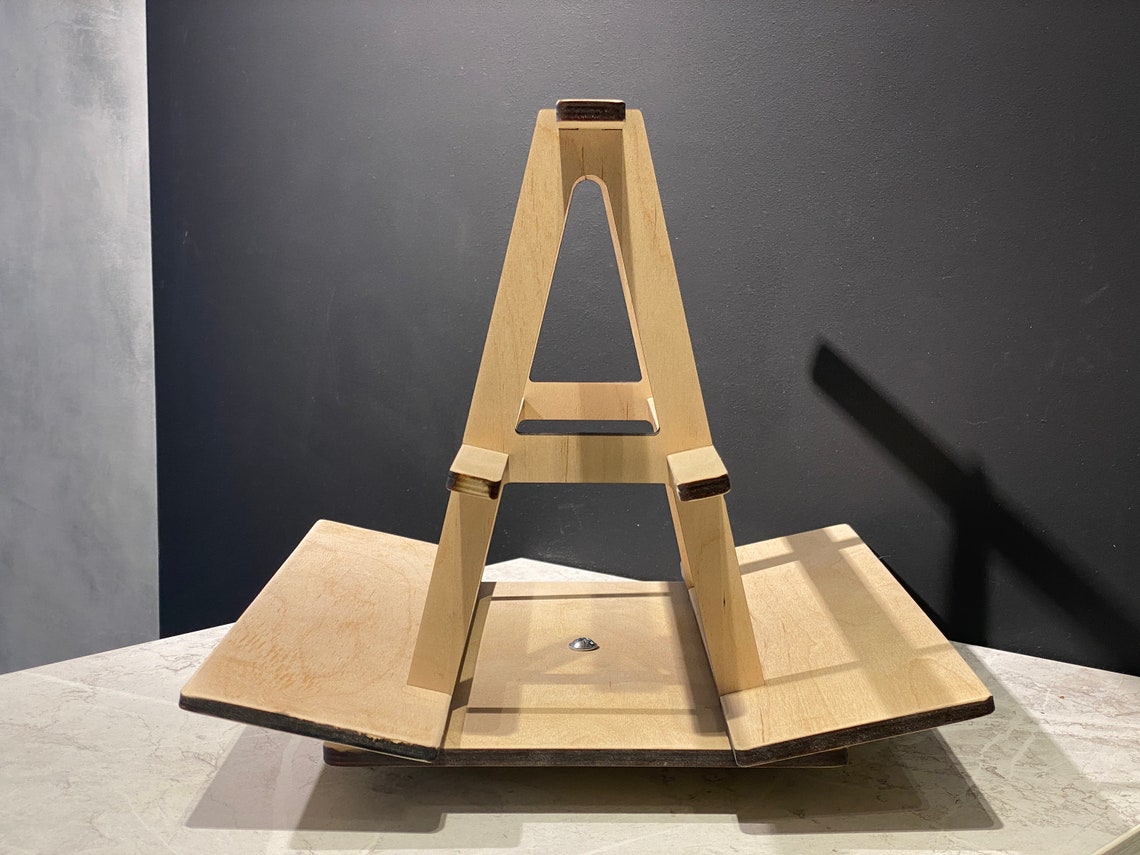 TwoSided Custom Rotating Book Carousel Stand Etsy