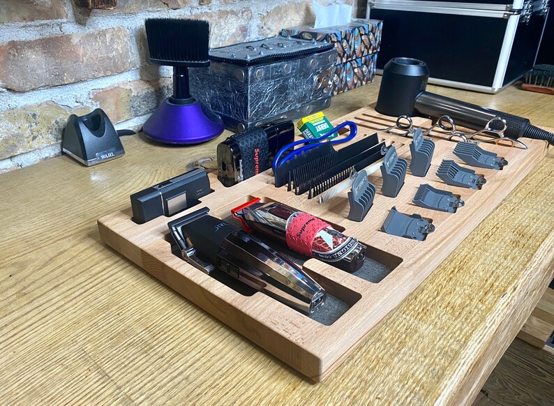 Barber Wood Tool Storage Box Hairdresser Tool Box Barber Etsy