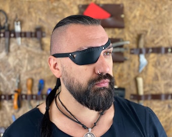 Leather Eye Patch | Eye Patch | Man Eye Patch | Woman Eye Patch | Unisex Eye Patch | Slim Eye Patch |  Medical Eye Patch, augenklappe