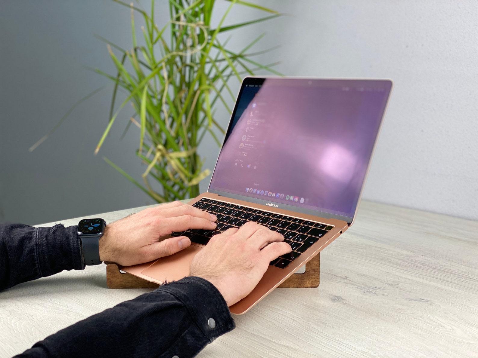 Holz LaptopStänder Tragbare Holz LaptopStänder Etsy
