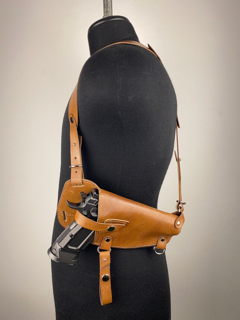 Custom Gun Holsters Leather Gun Harness Shoulder Gun Etsy