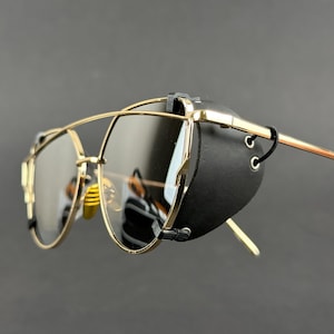 UNIVERSAL side shields for eyeglasses, Removable side shields for sunglasses, Leather side shields for protect your eyes,