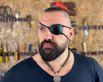 Leather Eye Patch | Eye Patch | Man Eye Patch | Woman Eye Patch | Unisex Eye Patch | Slim Eye Patch |  Medical Eye Patch, augenklappe