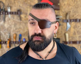 Leather Eye Patch | Eye Patch | Man Eye Patch | Woman Eye Patch | Unisex Eye Patch | Slim Eye Patch |  Medical Eye Patch, augenklappe