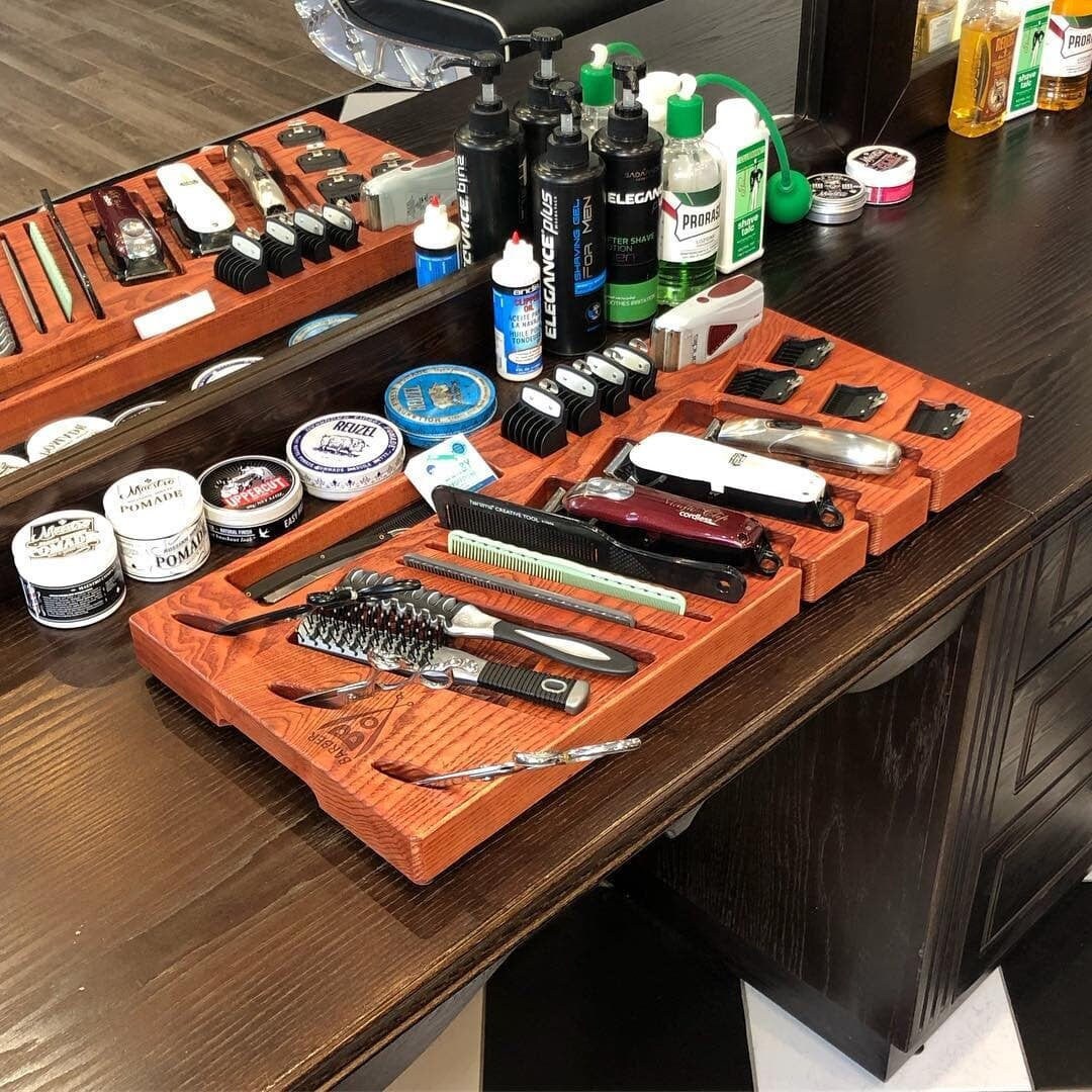 Barber Tool Wood Box Hairdresser tool box Barber tool stand Etsy