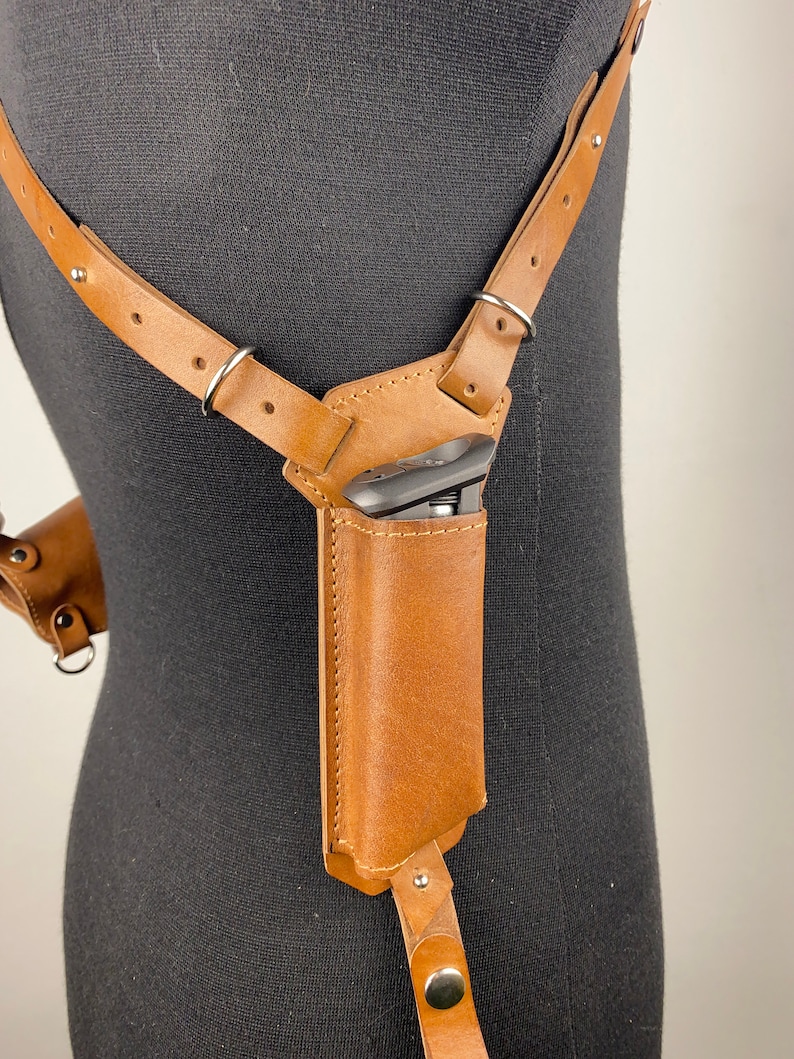 Custom Gun Holsters Leather Gun Harness Shoulder Gun Etsy