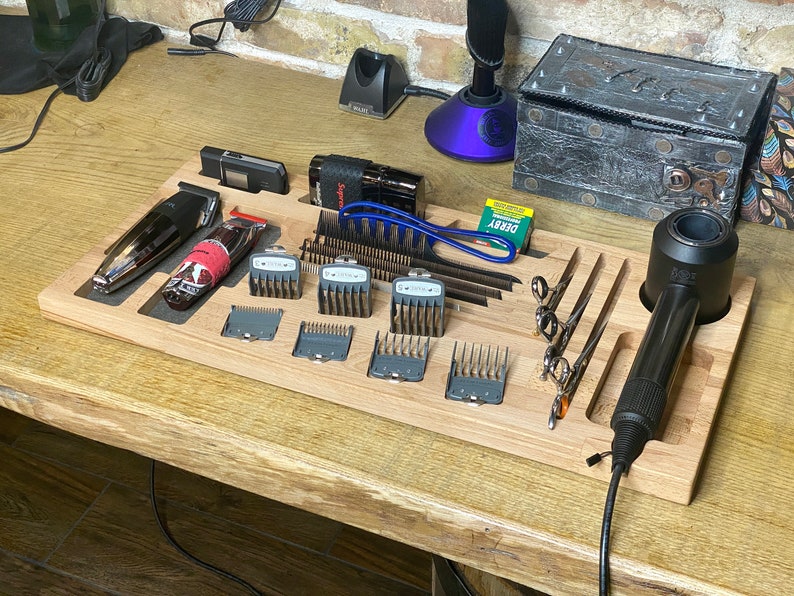 Barber Wood Tool Storage Box Hairdresser Tool Box Barber Etsy