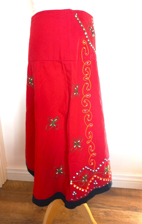 Vibrant Indian Ethnic Mirror Embroidered Hippie B… - image 3