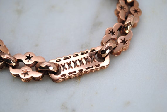Rose gold stars and bars bracelet deals