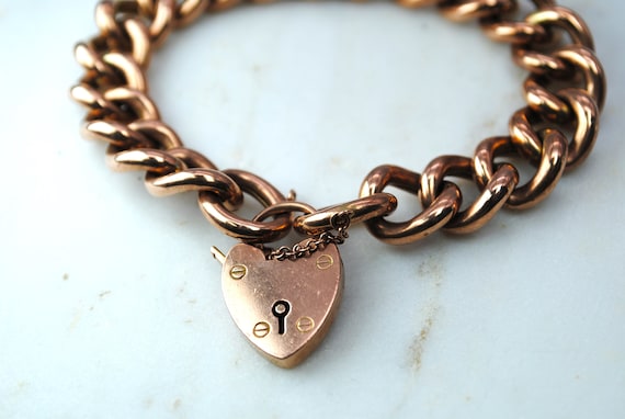 Vintage 9ct rose gold charm bracelet - image 2