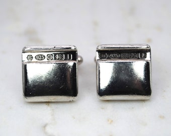 Vintage sterling silver cuff links