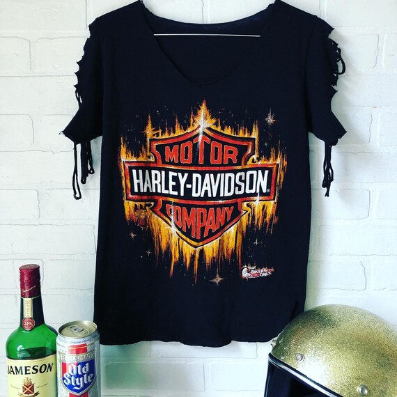Vintage 1980’s Harley Davidson T-Shirt (Altered)