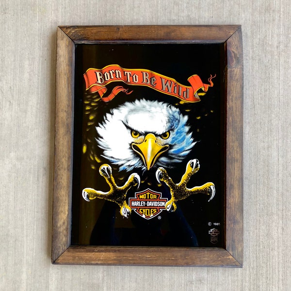 Harley Davidson Wall Mirror Etsy