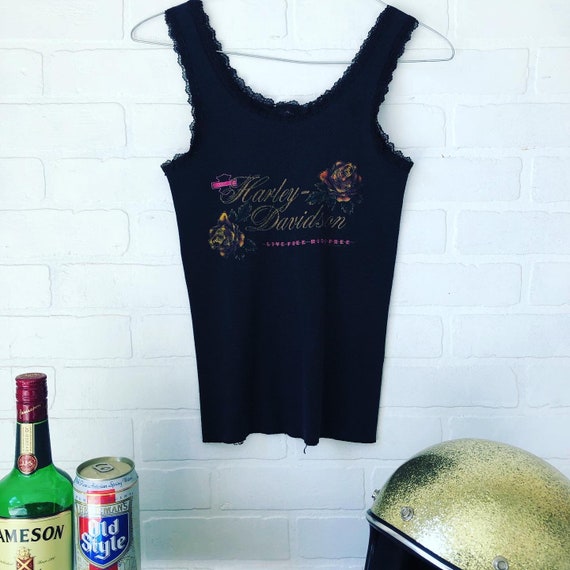 Vintage 1980’s Harley Davidson Lace Tank Top
