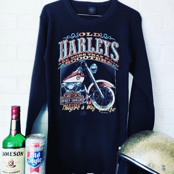 Vintage 1985 Harley Davidson 3D Emblem Thermal