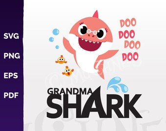 Download Grandma Shark Svg Etsy