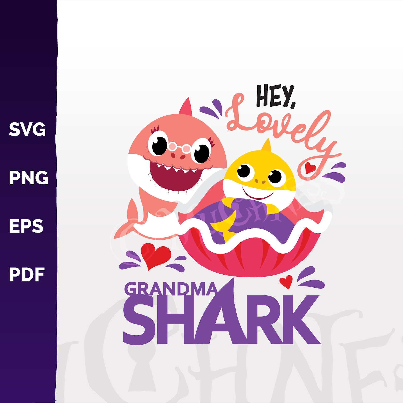 Free Free 74 Grandma Shark Svg SVG PNG EPS DXF File