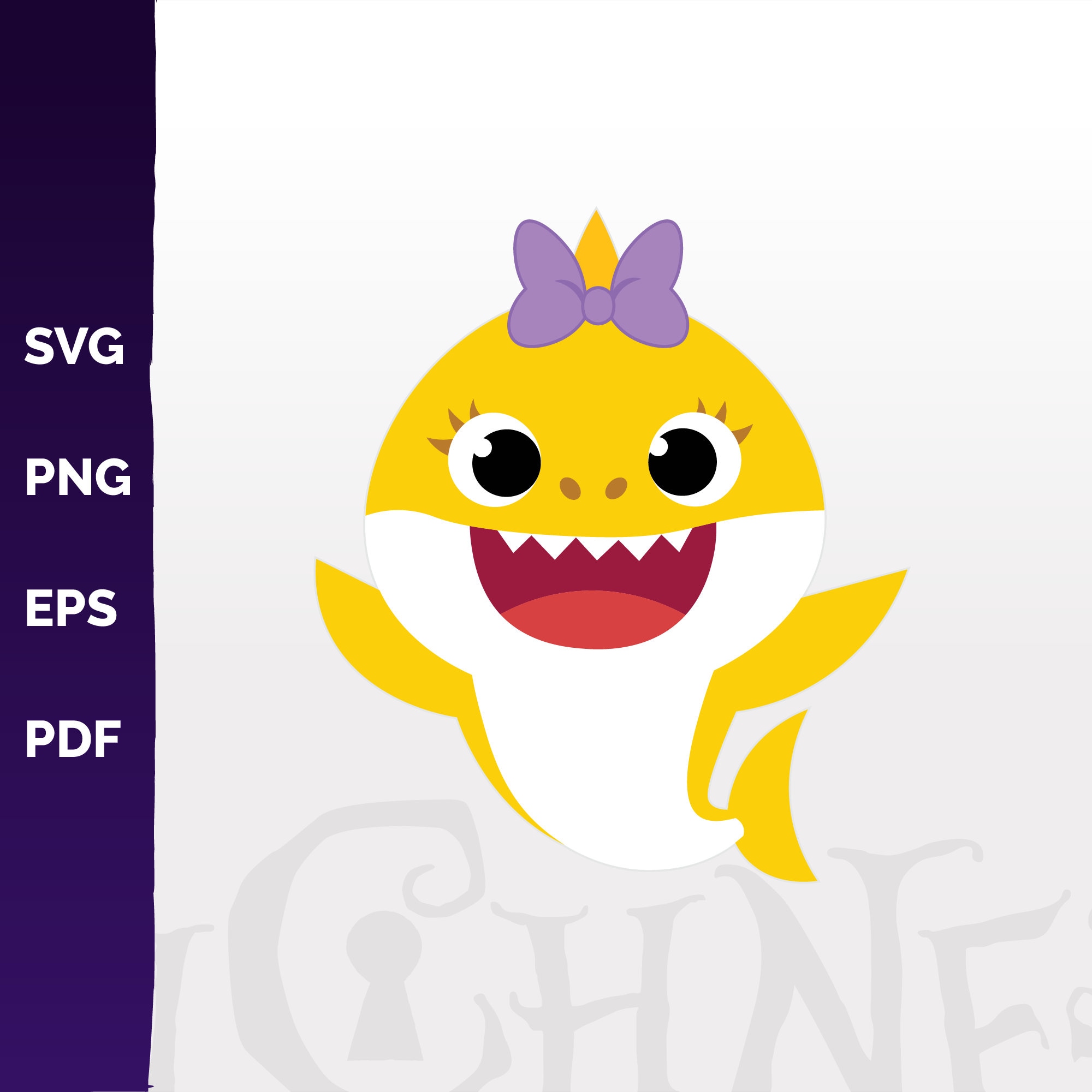 Baby Shark Svg File Yellow Baby Shark Svg Clipart Bab - vrogue.co