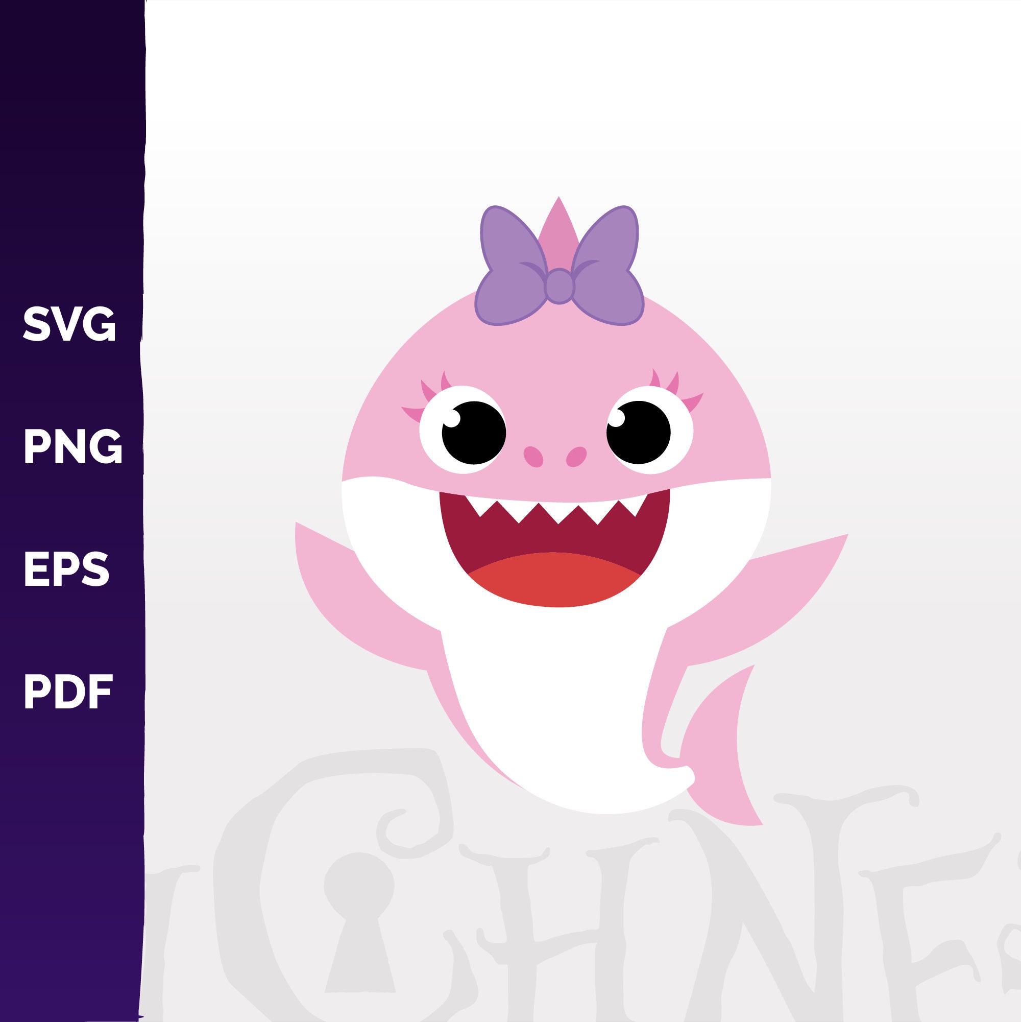 Free Free 140 Baby Shark Bow Svg SVG PNG EPS DXF File