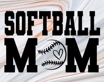 Mamá de Softbol Varsity SVG (Descarga digital)