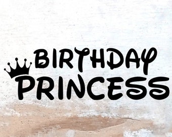 Download Birthday Princess Svg Etsy