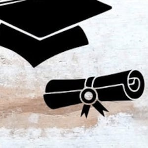 Czapka/dyplom ukończenia szkoły SVG, klasa 2021, absolwent 2021, pobieranie cyfrowe, Cricut, sylwetka, svg/dxf/png
