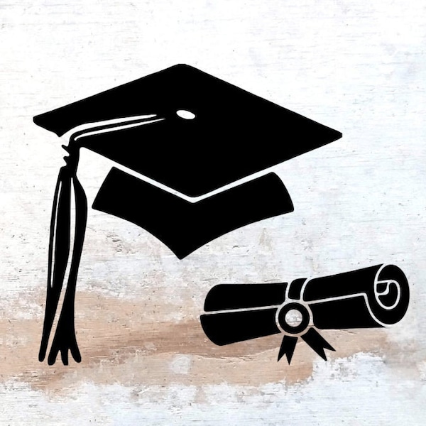 Graduation Cap/Diploma SVG, Class of 2021, Senior 2021, Digital Download, Cricut, Silhouette,   svg/dxf/png