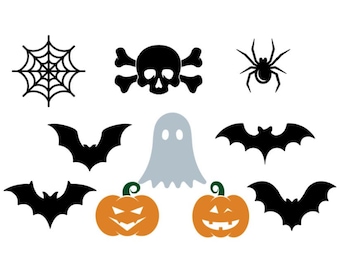 Halloween SVG Bundle, Vinyl Cut File, Halloween Cricut File, Bat SVG, Instant Download, Halloween Shirt Digital Download, Halloween Images