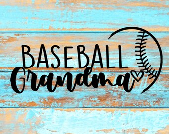 Download Baseball Grandma Svg Etsy