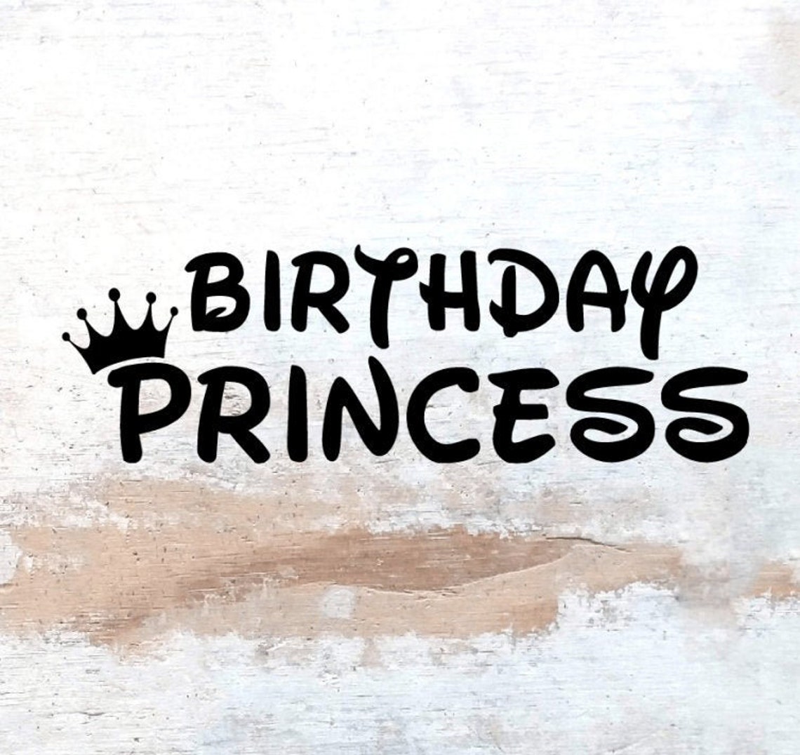 Birthday Princess Svg Etsy