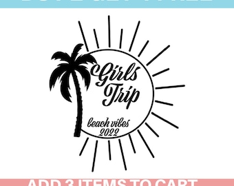 Girls Beach Trip SVG/PNG: Bestie Vacation Shirt (Digital Download)