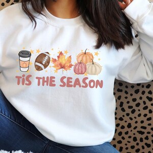 Dieses The Season Sweatshirt: Fall Pumpkin Football Tee