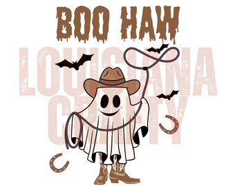 Cowgirl Ghost PNG: Western Halloween Sublimation Design (Digital Download)