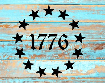 Betsy Ross 1776 SVG 13 Star Betsy Ross American Flag SVG Betsy Ross Union SVG Patriotic Day Union Flag svg/png/dxf