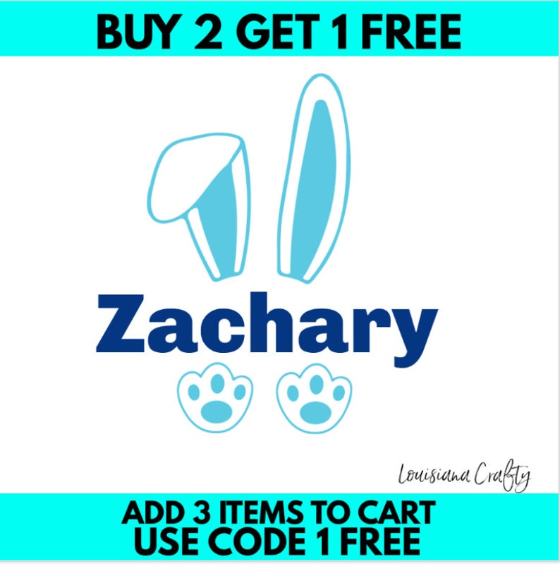 Bunny Name Frame SVG Name Frame Easter SVG Bunny Ears SVG Etsy