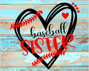 Baseball Sister svg/png/dxf