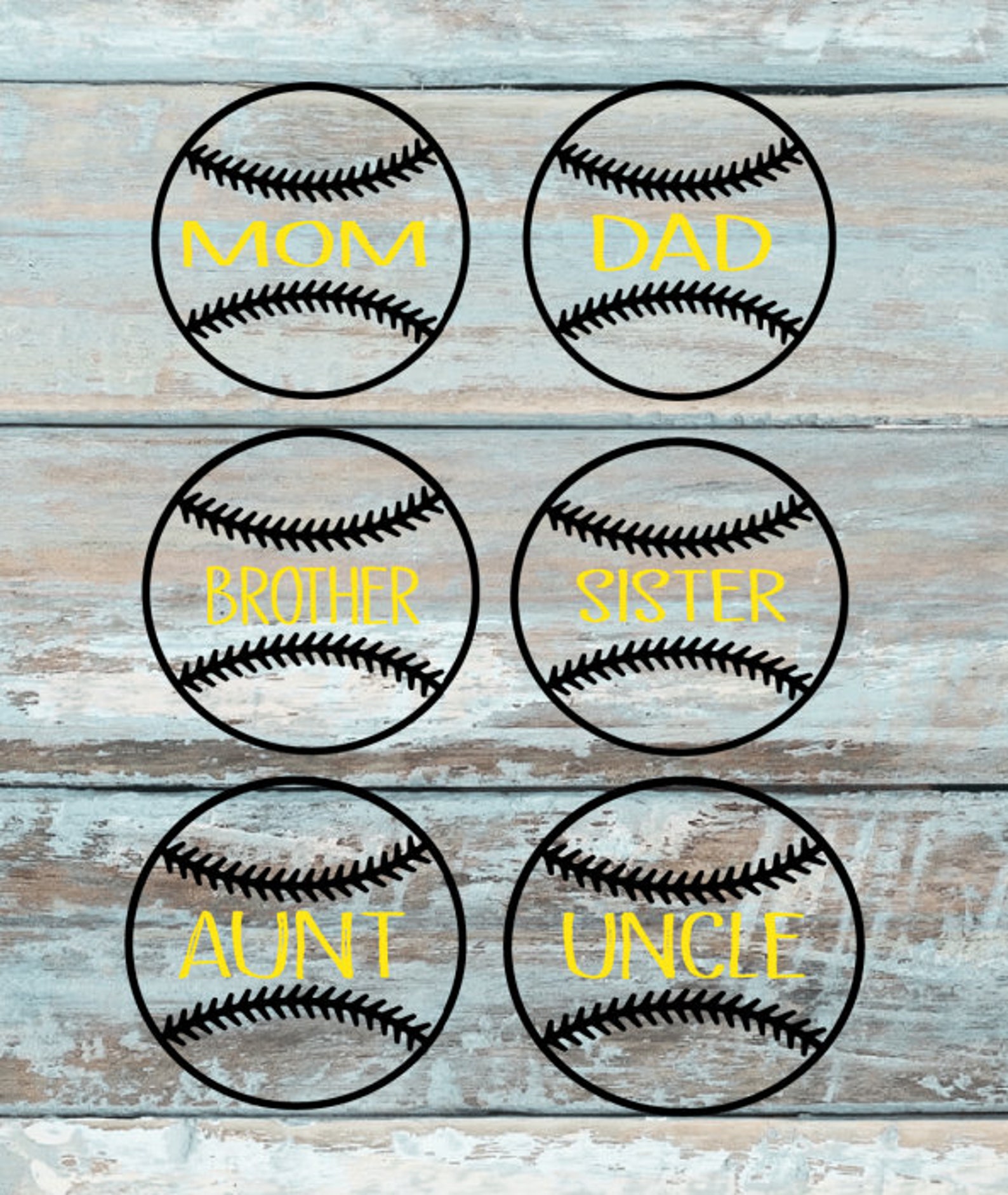 Baseball Family SVG Digital Image Etsy