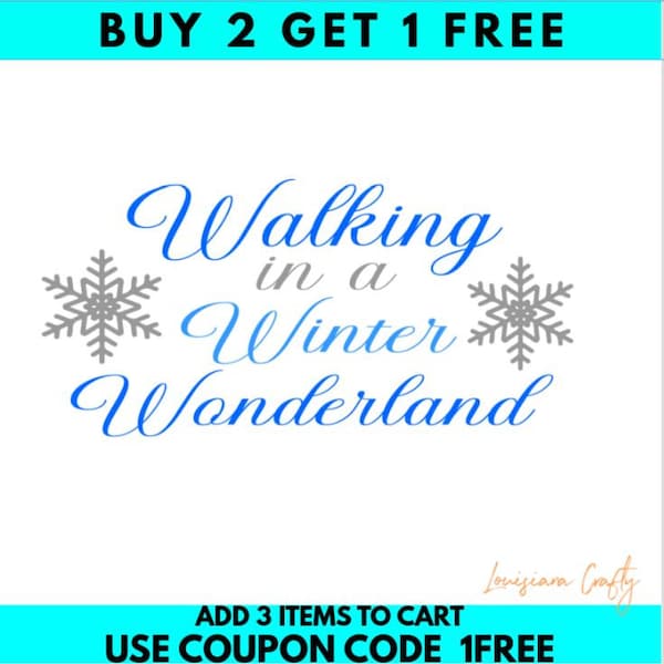 Winter Wonderland SVG, Winter Sign SVG, Christmas SVG, Digital Download, Cricut, Silhouette, Glowforge (individual svg/png)