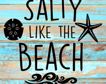 Salty Beach Sign (Digital Download)