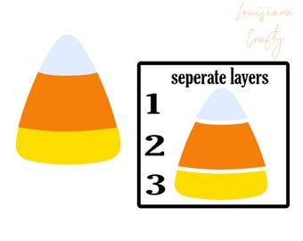 Candy Corn SVG: Halloween Clipart (digitaler Download)