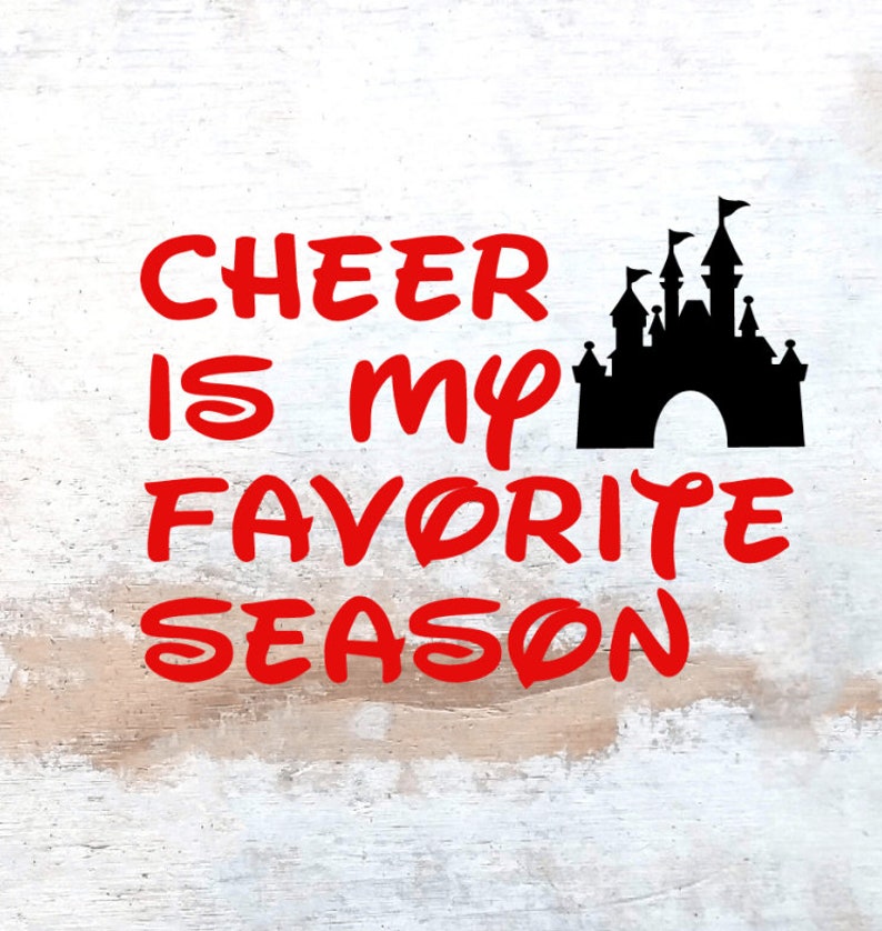 Disney Cheer Shirt Cheer is My Favorite Season SVG - Etsy