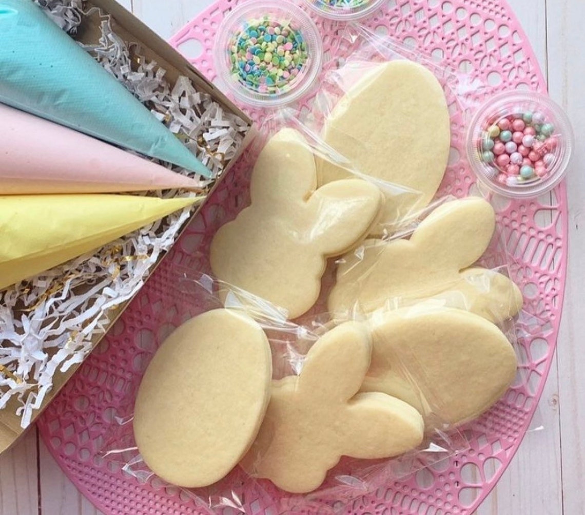 Easter Cookie Kit Diy Cookie Kiteaster Egg Cookie Kit Etsy