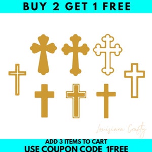Cross SVG, Easter SVG, Religious, Cross Bundle Digital Download for Cricut, Silhouette, Glowforge (includes svg/png/dxf file formats)