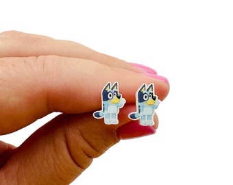 Bluey Stud Earrings for Girls| Bluey and Bingo Earrings| Gifts for Girls| Bluey Birthday Party