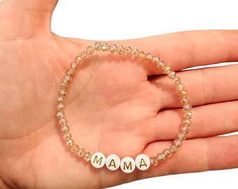 Customizable Name Bracelet For Girls and Women—Crystal Beads