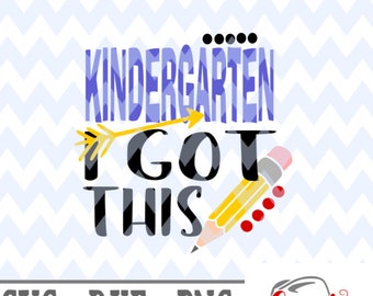 Download Free Kindergarten I got this svg first day of school svg, 1st day of school svg, svg file, t shirt mockup, kindergarten svg, cricut svg, png file PSD Template