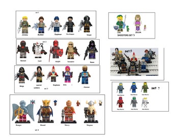 shooters minifigures game version first person tower castles shooter video games minifigures limited edition - fortnite karakterleri png