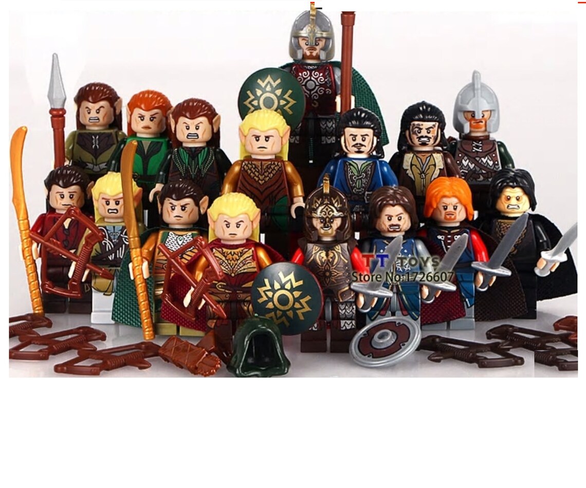 Lord of the rings minifigures Hobbit movie edition characters Etsy