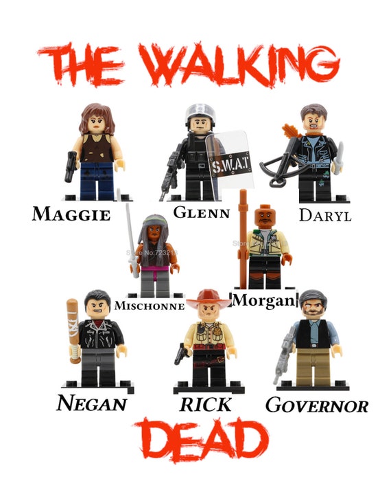 walking dead minifigures