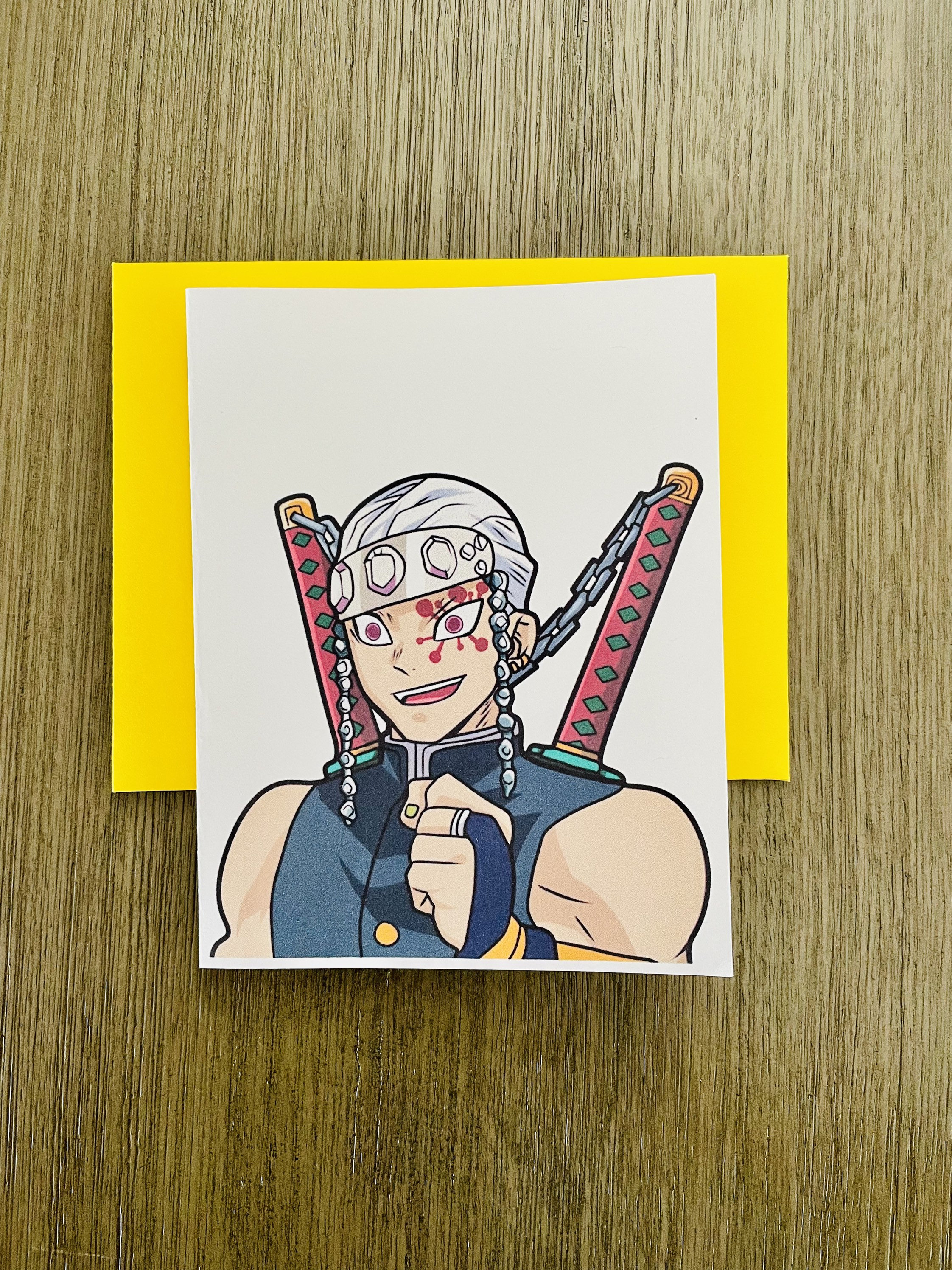 Anime Birthday Card - Etsy